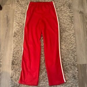 Red Brandy Melville track pants / sweats